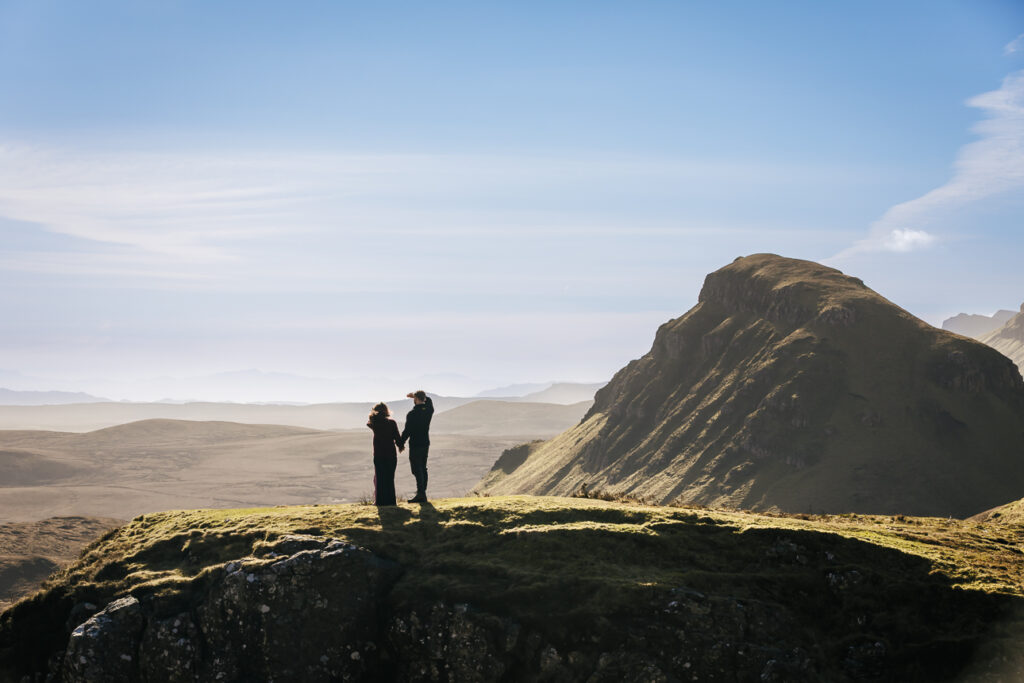 couple getting engaged on the isle of skye